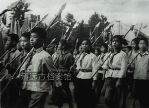 1970年，阳山县城小学生服饰